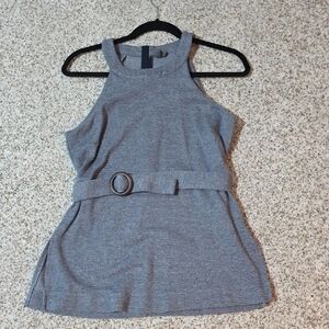 Anthropologie Blue and Gray Textured Blouse